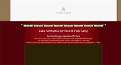 Desktop Screenshot of lakesimtustusresort.com